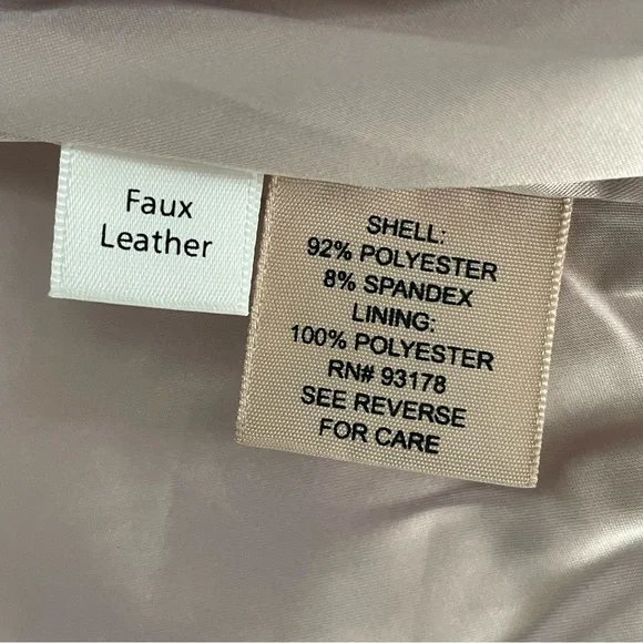 Philosophy Faux Suede Leather Moto Style Jacket Mauve Light Pink XS NWT - Picture 5 of 7